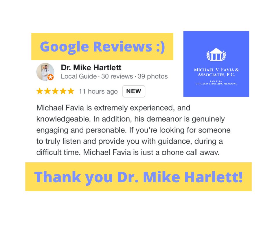 MichaelVFavia's tweet photo. Thank you Dr. Mike Harlett for the 5 Star Google Review! Dr. Harlett is a Lake County chiropractor in Vernon Hills https://t.co/Yu9JBYR4Mh Google Reviews of Michael V. Favia &amp; Associates https://t.co/tkp8bQg12V
#GoogleReviews #5Stars #DrMikeHarlett #Chiropractor https://t.co/cGbMdocLPL