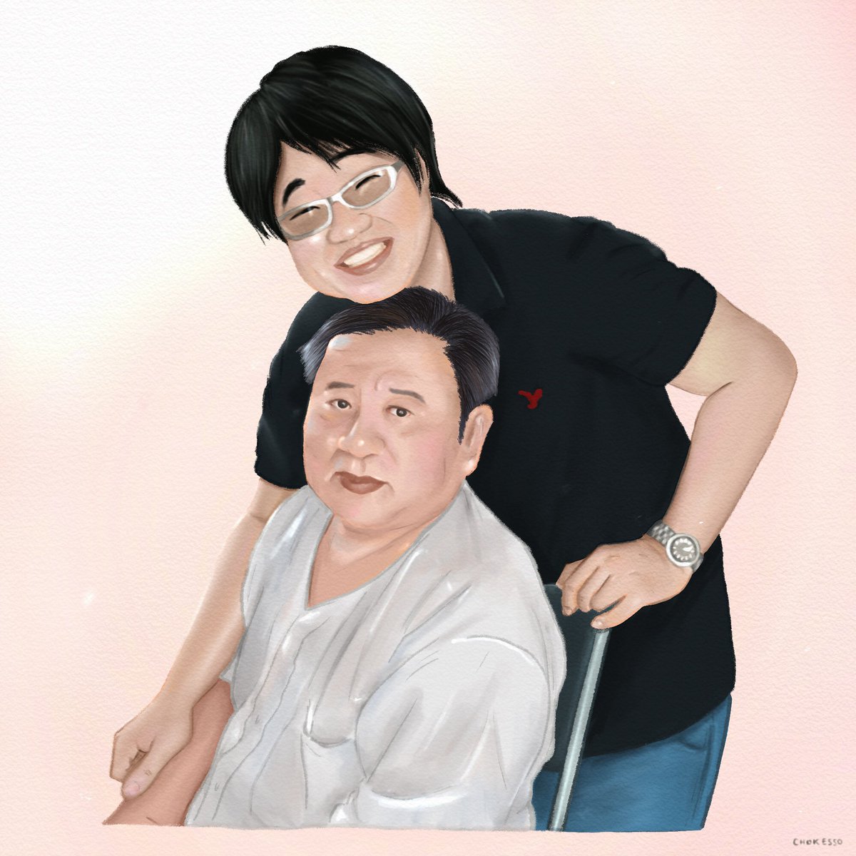 chokessonft's tweet photo. Come back again… Tan's boyfriend and his uncle #Picture1 It takes quite a long time to draw. Thank you P'Taen for trusting.
กลับมาอีกครั้ง กับรูปแฟนพี่แตนและลุงของเค้า #รูปที่1 รูปนี้ใช้เวลานาน ขอบคุณพี่แตนที่ไว้วางใจฮะ
#chokesso #drawing #Procreate #procreateart #portraitart https://t.co/nTqRXCgmpR