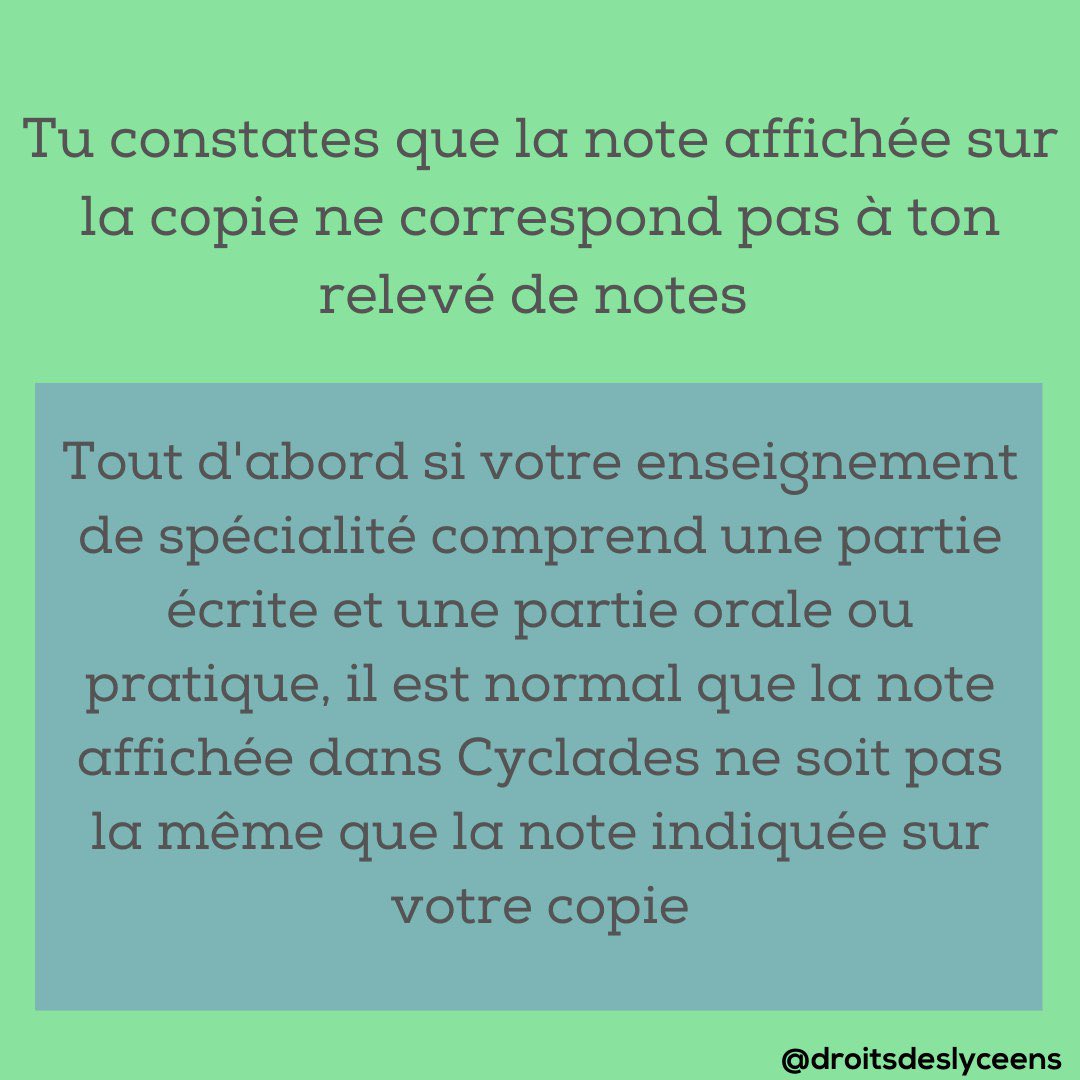 Droits des lycéens tweet media