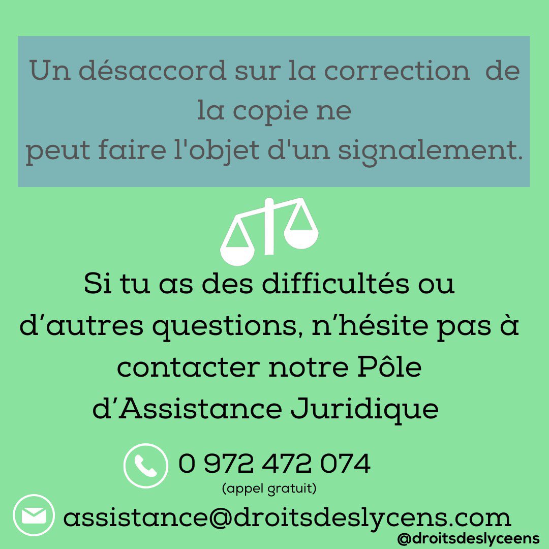 Droits des lycéens tweet media