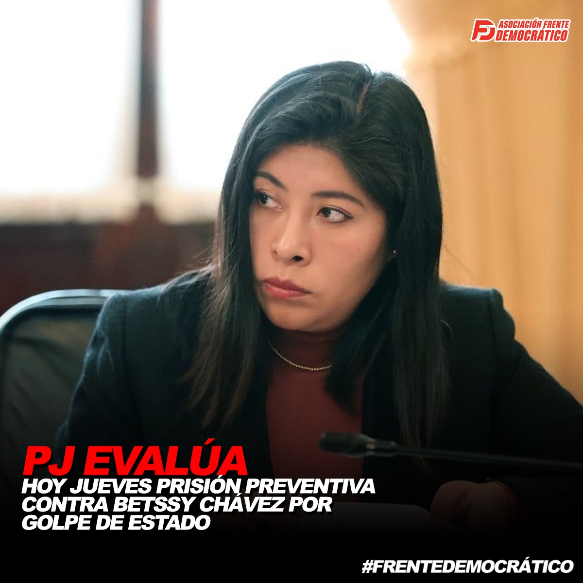 Afdemocratico's tweet photo. ¡A LA REJA! Betssy Chávez cada día mas cerca de ir a prisión por ser parte de las mafias de Castillo #IzquierdaMiserableYTerrorista https://t.co/iKcpoMSodj