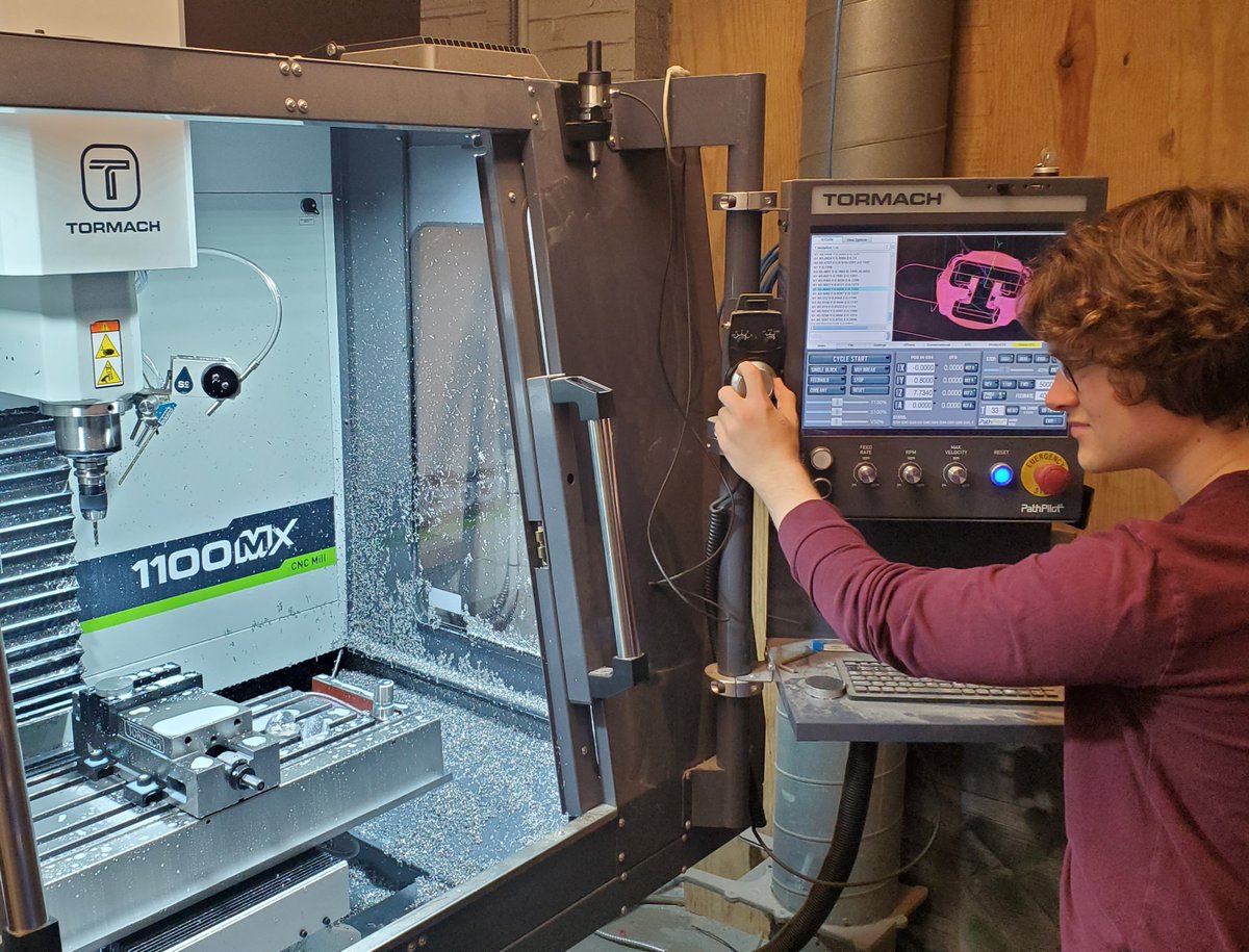 Brandon Prentice (@prentice_fablab) on Twitter photo My Adv. #FabLab class finished learning @adskFusion360 tool-pathing, & how to setup/operate Trinity's new @tormach CNC by creating their own aluminum medallion! #manufacturing #tormach #CNC <a href="/thstrinitypride/">Trinity High School</a> <a href="/TrinityAreaSD/">Trinity Area School District</a> <a href="/TRINITY_MLUCAS/">Dr. Michael Lucas</a> <a href="/DonSnoke/">Don Snoke</a> <a href="/FabFndn/">Fab Foundation</a> <a href="/fabacademany/">Fab Academy</a> My Adv. #FabLab class finished learning @adskFusion360 tool-pathing, & how to setup/operate Trinity's new @tormach CNC by creating their own aluminum medallion! #manufacturing #tormach #CNC <a href="/thstrinitypride/">Trinity High School</a> <a href="/TrinityAreaSD/">Trinity Area School District</a> <a href="/TRINITY_MLUCAS/">Dr. Michael Lucas</a> <a href="/DonSnoke/">Don Snoke</a> <a href="/FabFndn/">Fab Foundation</a> <a href="/fabacademany/">Fab Academy</a>