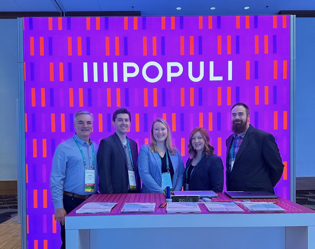 Populiai's tweet photo. What a fantastic few days at HMPS! Thank you to everyone that stopped by the booth for a demo and attended our sessions!

#hmps23 #healthcareanalytics #populi #coastalcloud #claimsdata #patientmarketing https://t.co/gKkWAh7oIw