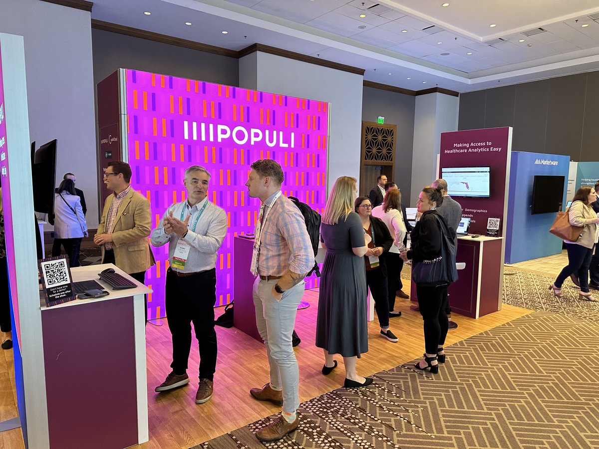 Populiai's tweet photo. What a fantastic few days at HMPS! Thank you to everyone that stopped by the booth for a demo and attended our sessions!

#hmps23 #healthcareanalytics #populi #coastalcloud #claimsdata #patientmarketing https://t.co/gKkWAh7oIw