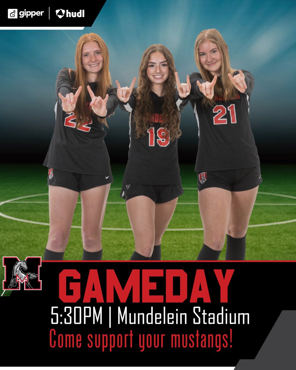 🚨 GAME DAY 🚨 

Come support your mustangs for their HOME match! 

🆚 Waukegan High School
📍 Mundelein Stadium 
⏰ 5:30 pm 

#Family #WeBeforeMe #YeeHaw #TrustTheProcess 

<a href="/GoMHS_Athletics/">Mundelein Athletics</a>