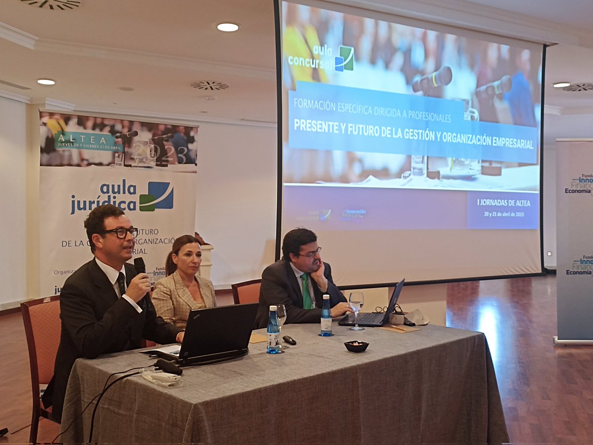 fundacionfifed's tweet photo. Inauguradas las I Jornadas de Altea: "Presente y futuro de la gestión y organización empresarial", hablamos de préstamos #ICO y gestión de la #marca en la red, con el magistrado Leandro Blanco García-Lomas y la coCEO de @padimateam, @evatoledo15 
#IJornadasAltea2023 #Altea2023 https://t.co/OuLFg5jQjL