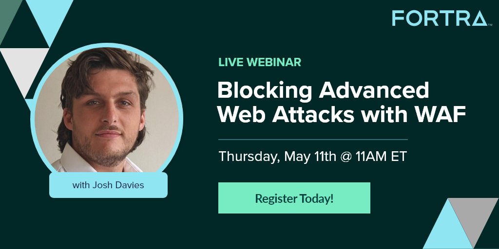 EverythingMS's tweet photo. Don't miss our upcoming webinar with @alertlogic on Blocking Advanced Web Attacks with WAF.
#WAF #WebApplicationFirewall #AlertLogic
Register here:
https://t.co/om1f1BknaK https://t.co/F99yhfxqqz