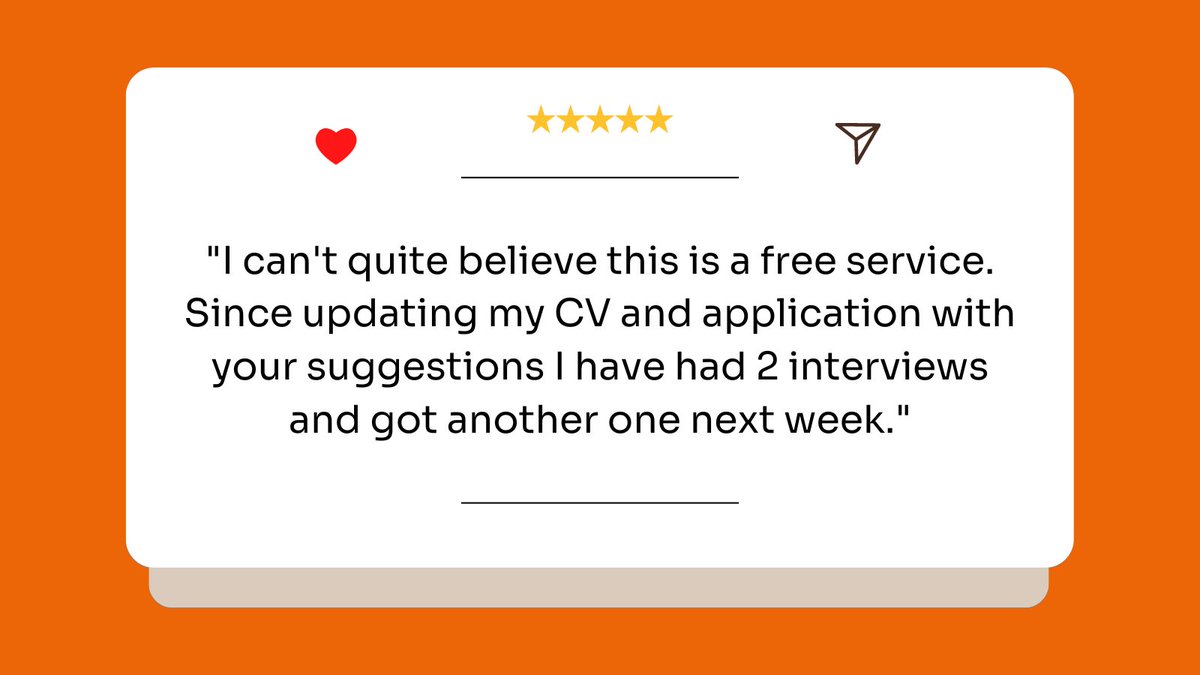 YWTrust's tweet photo. Want to get ahead in your job search?
Get free personalised tips and feedback from a recruitment expert on your CV or job application, straight to your inbox.
What are you waiting for? Sign up todayπ€© https://t.co/lehhdEZpT3
#JobHunting #JobSearchSupport #CVsupport https://t.co/Ft7ilgHfyY