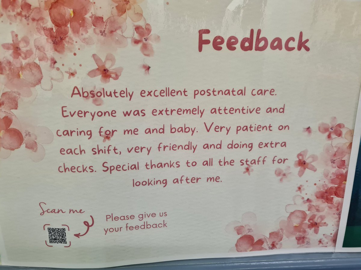 Martha Knapman (@knappers12) on Twitter photo Lovely feedback received for our maternity staff in Winchester. Great initiative to use a QR code to encourage patients and families to share their experiences. Thanks for showing us around today <a href="/MaternityHHFT/">MaternityHHFT</a> Lovely feedback received for our maternity staff in Winchester. Great initiative to use a QR code to encourage patients and families to share their experiences. Thanks for showing us around today <a href="/MaternityHHFT/">MaternityHHFT</a>