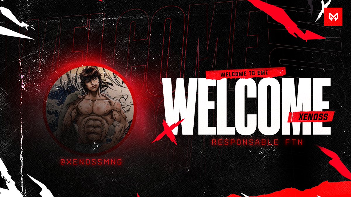 EmzTeam's tweet photo. 📢 Aujourd'hui nous avons le plaisir d'accueillir un nouveau responsable fortnite parmi nous !
Welcome @XenossMNG !
#EMZONTOP 🔴⚫️ https://t.co/wbmv6LSkgC
