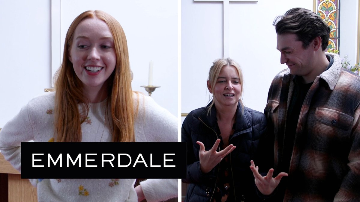 Tonight. It's wedding time in the village! But will it all go to plan? 😱 Here's Jessie, Emma and Lawrence talking about their time filming the drama: youtu.be/x-ycN2WJBkM