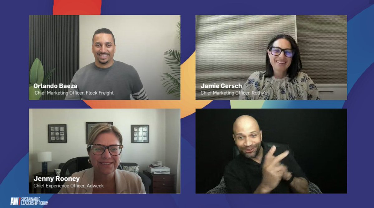 ADWEEK (@adweek) on Twitter photo For this session, Adweek's <a href="/jenny_rooney/">Jenny Rooney</a> is joined by <a href="/FlockFreight/">Flock Freight</a>'s Orlando Baeza and <a href="/rothys/">rothys</a>' Jamie Gersch who share learnings and insights from their experiences weaving sustainability into their business goals. adweek.it/SLF #SustainableLeadershipForum For this session, Adweek's <a href="/jenny_rooney/">Jenny Rooney</a> is joined by <a href="/FlockFreight/">Flock Freight</a>'s Orlando Baeza and <a href="/rothys/">rothys</a>' Jamie Gersch who share learnings and insights from their experiences weaving sustainability into their business goals. adweek.it/SLF #SustainableLeadershipForum