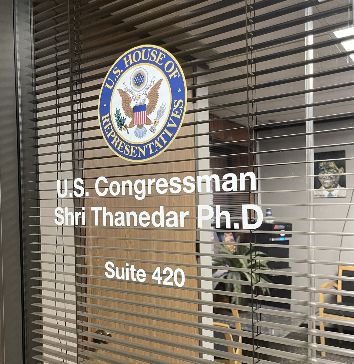 ShriThanedar's tweet photo. Happy 4/20 from Suite 420! Just a friendly reminder to celebrate responsibly and always remember to pass it to the left, just like we do in Congress. https://t.co/NDCN1OHsQy