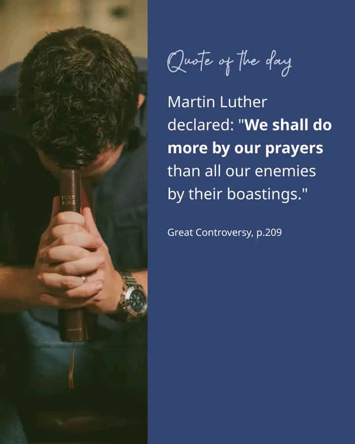 homundi's tweet photo. Prayer is powerful! "The children of God are not left alone and defenseless. Prayer moves the arm of Omnipotence" (Christ's Object Lessons, p. 172). https://t.co/ntUcMGZ0m8