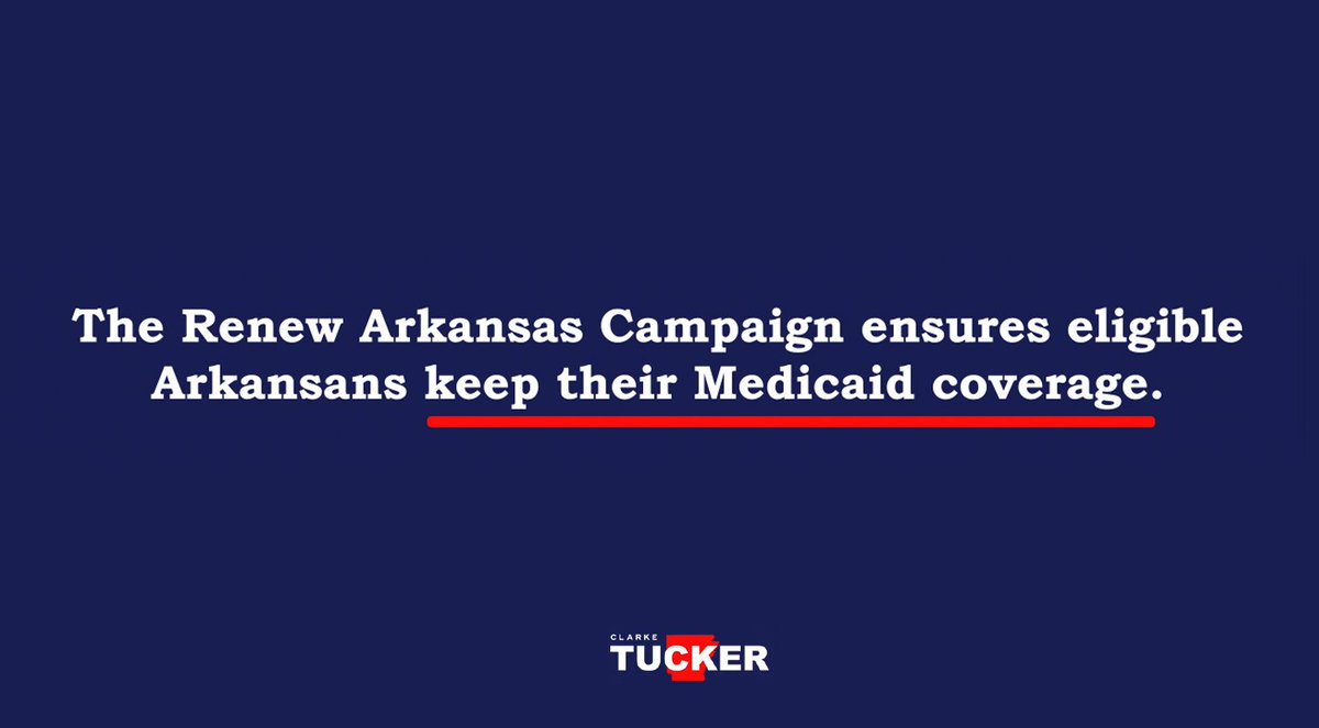 𝐈𝐦𝐩𝐨𝐫𝐭𝐚𝐧𝐭 𝐢𝐧𝐟𝐨 𝐟𝐨𝐫 𝐌𝐞𝐝𝐢𝐜𝐚𝐢𝐝 𝐫𝐞𝐜𝐢𝐩𝐢𝐞𝐧𝐭𝐬:
During the federal COVID-19 emergency, no one was kicked off Medicaid. Now states have 1 year to reassess Medicaid rolls &amp; remove those no longer eligible, which is appropriate. But here in Arkansas, 1/4