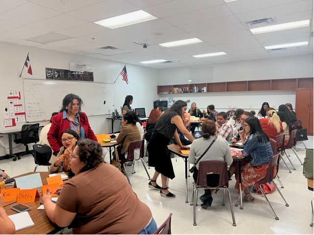 "Spring is when life's alive in everything." C. Rosetti
That couldn't have been more true in Ms. Hidalgo's Friday conversation class @SISD_Comm. Conversation takes our student's noses out of textbooks &amp; notebooks, promoting confidence &amp; taking them beyond their English goals.