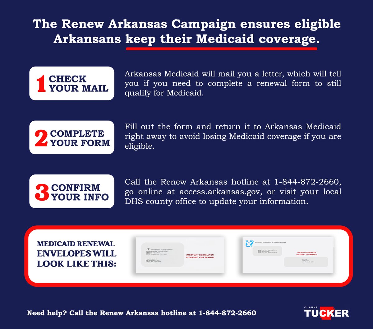 You can visit their site access.arkansas.gov, or call the hotline 1-844-872-2660 for more info. 

Please help spread this word to those who need it! 4/4
