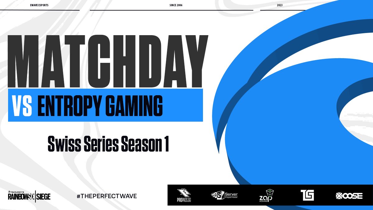 ewaveesports's tweet photo. 🌊Neuer Match Day!🌊
Um 19:30 Uhr geht es in der @SwissSeriesS1 in die Runde 2 gegen @EntropyGaming 💙
LineUp:
@Schlewoo
@sxkuryy
@lrizraz
@dipsyr6
@Tenne_
Gl&Hf #PERFECTWAVE https://t.co/YvCk8cNYxr