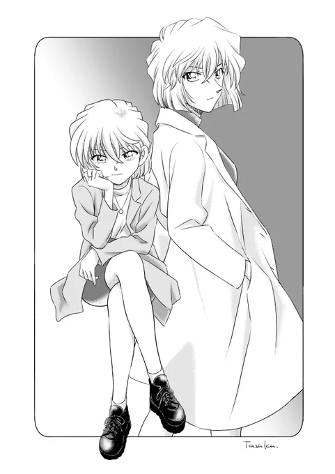 コナン絵
灰原さんと宮野さん 