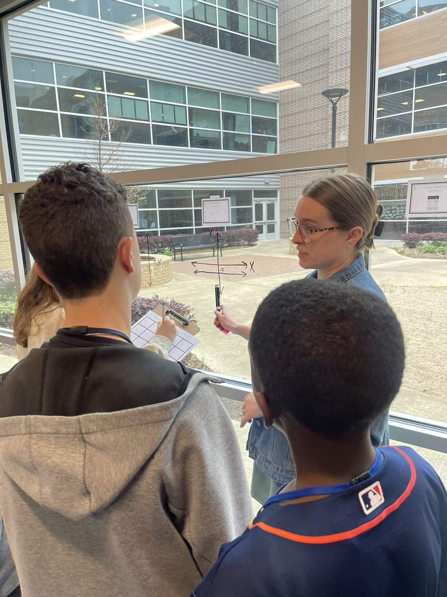 Jcm1st's tweet photo. When your building is designed with student success in mind, everywhere is learning space! Teachers can teach, and learners are able to learn in the most unique ways. #useitall #humbleisd #outoftheclassroom #personalizedlearning #middleschoolmath #alphaexcellence https://t.co/Fw9M9gx5A3