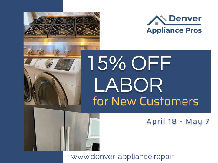 DAppliancePros's tweet photo. Is your refrigerator, washing machine, or oven in need of repair? We're here to help! And now, new customers can save 15% on labor charges. Call us today to take advantage of this amazing offer!
#dishwasherrepairdenver #appliancerepairdenver #ovenrepairdenver #fridgerepairdenver https://t.co/CLDUbuV1QO