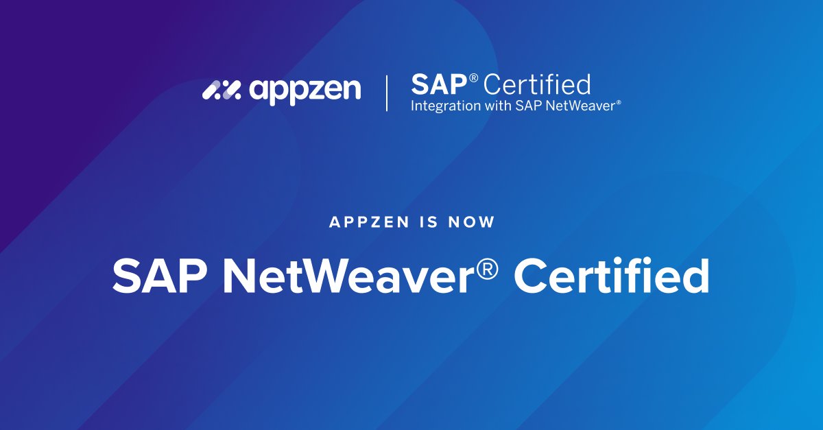 appzen's tweet image. We’re pleased to announce that AppZen is now SAP NetWeaver Certified for Autonomous AP. Check out the press release to learn why this is important: okt.to/uGt1Jy
#SAPcertification #finance #artificialintelligence