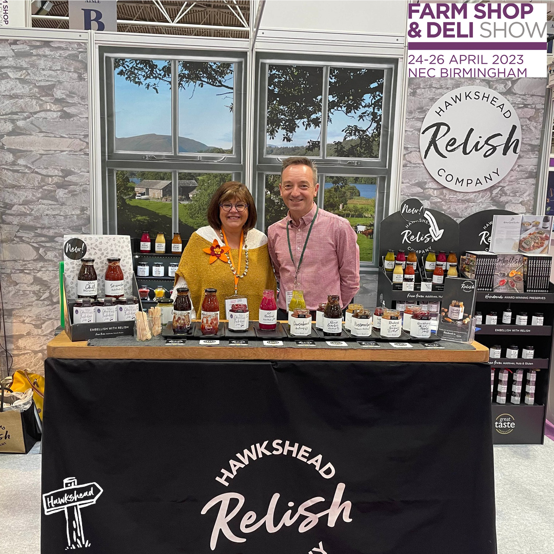 Once again, we are delighted to return to the Farm Shop &amp; Deli Show at NEC Birmingham next week! 😁

Come and visit us from the 24th - 26th, our stand is N330. We look forward to seeing you all there!

#HawksheadRelish #FarmShopandDeli #Trade #Event #NEC #Handmade