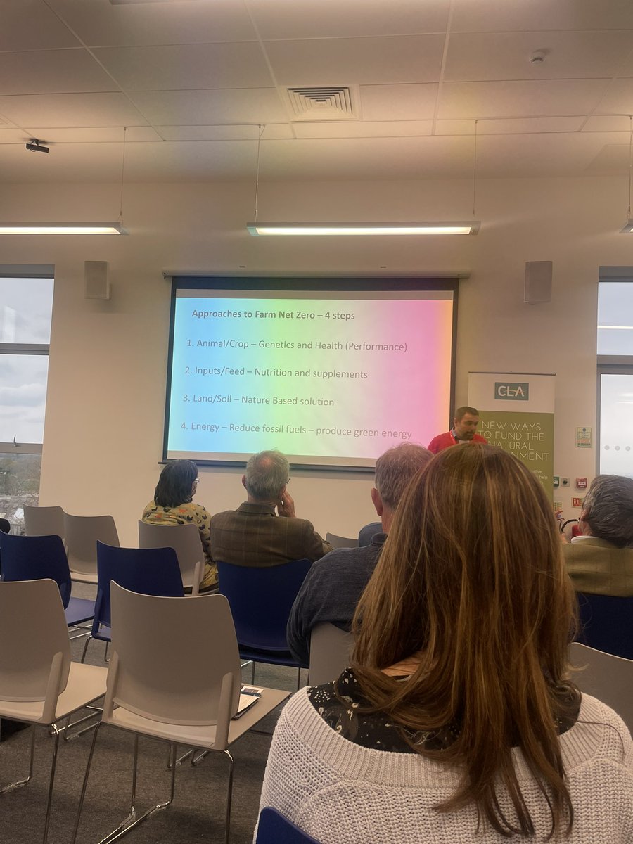 Holz1987Holz's tweet photo. A very inspiring workshop with Prof. Michael Lee @HarperAdamsUni highlighting how all sectors of agriculture need to work together & use all tools in the box to achieve #netzero & the important role livestock & demo farms will play in that #SEfuturefarming @InnovationforAg https://t.co/KDy3TzS6w9