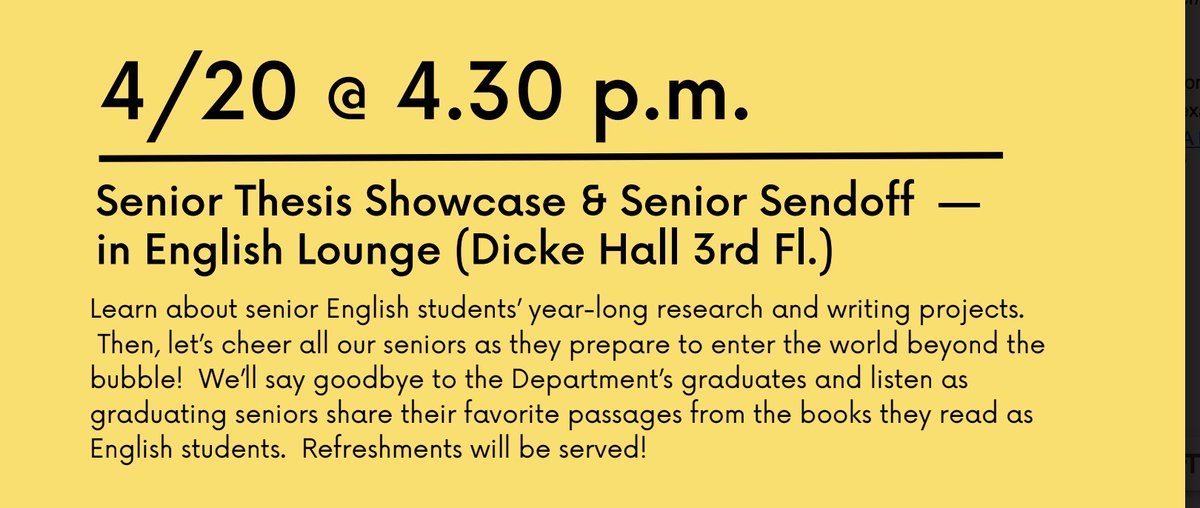 Trinity English Department tweet media