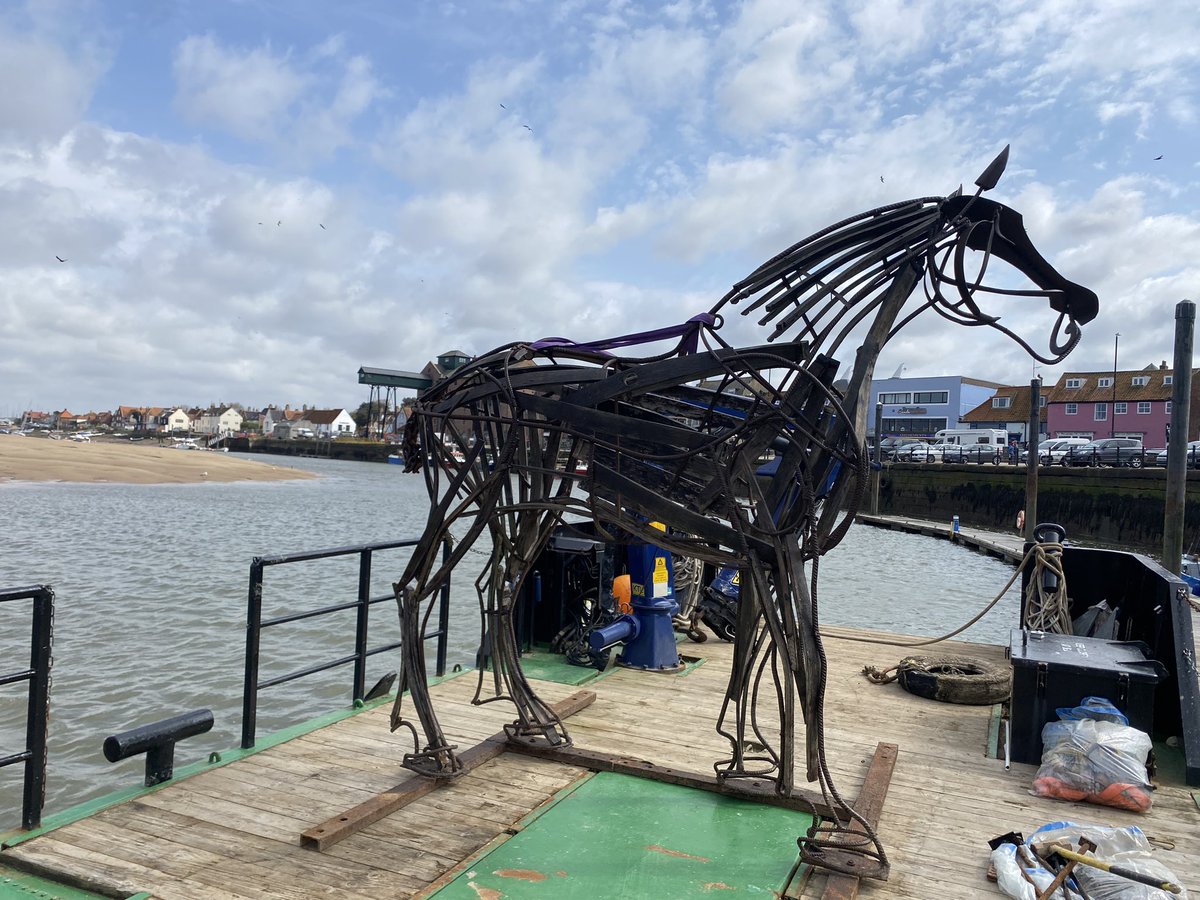 The #PortofWells Lifeboat Horse, is out of the stable &amp; will back on duty tomorrow AM opposite the main Quay. ( around 9am ) #WellsNexttheSea #NorthNorfolkCoast “ Onboard and waiting to start the new season “