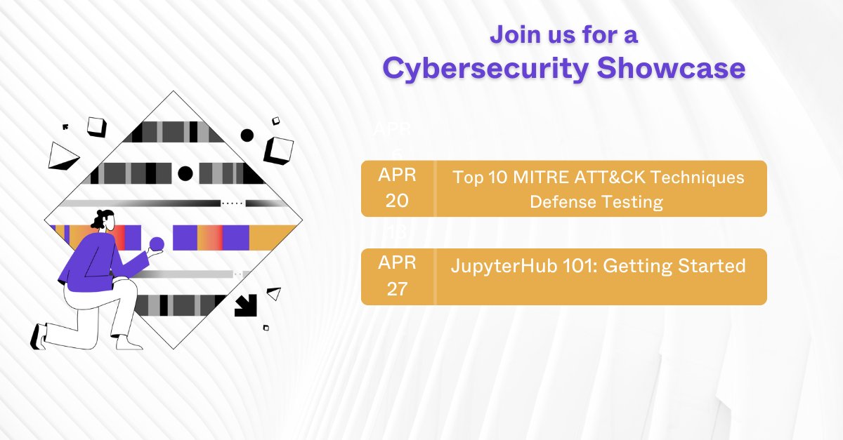 AttackIQ's tweet photo. Mark your calendars for our upcoming #AttackIQ #cybersecurity showcases!
🔸 Apr 20: Top 10 #MITREATTACK Techniques defense testing
🔸 Apr 27: JupyterHub 101 - Enhance #datascience collaboration
Join us live Thursdays at 10 am PT / 1 pm ET / 5 pm GMT. https://t.co/jMCjm3QOMj https://t.co/1hwZ89jRRk