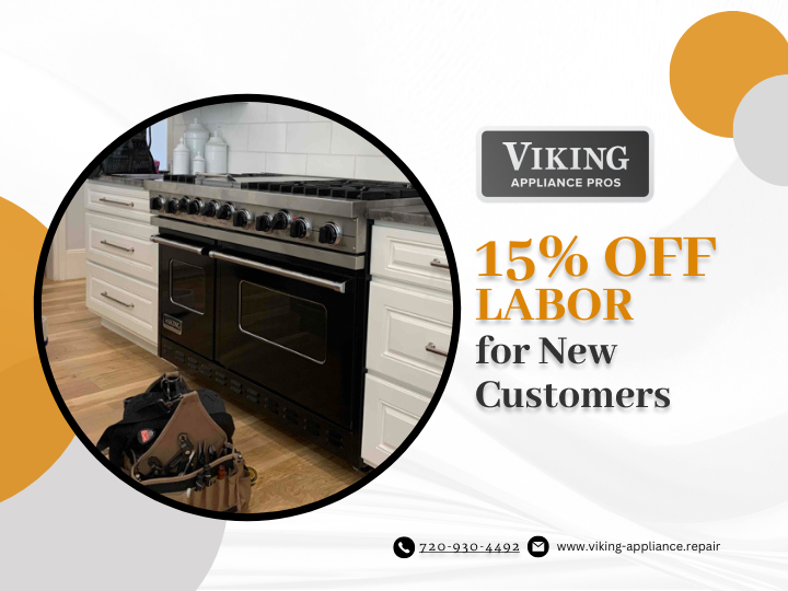 VikingApplPros's tweet photo. Are you tired of dealing with malfunctioning appliances? Let us help! And now, new customers can save 15% on labor charges for appliance repairs. Don't wait, call us today! #vikingappliancerepair #vikingrepairdenver https://t.co/PvYCIwFAGq