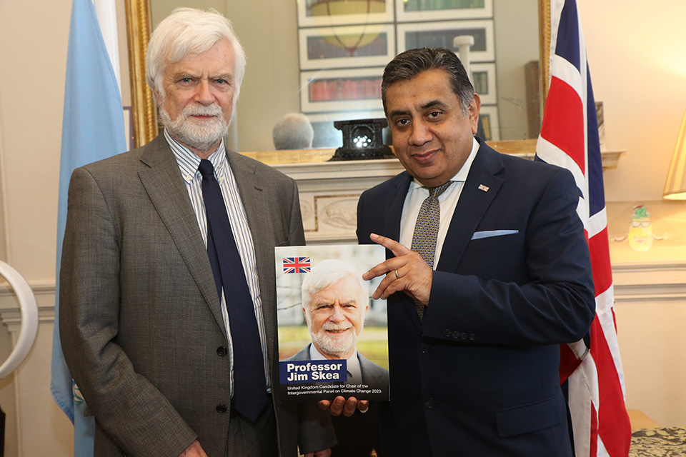 Delighted to meet <a href="/JimSkeaIPCC/">Jim Skea</a>, UK candidate for Chair of the Intergovernmental Panel on Climate Change. As a world-renowned expert with 40+ years of experience in climate and energy research, Prof Skea is the ideal candidate to lead <a href="/IPCC_CH/">IPCC</a>
