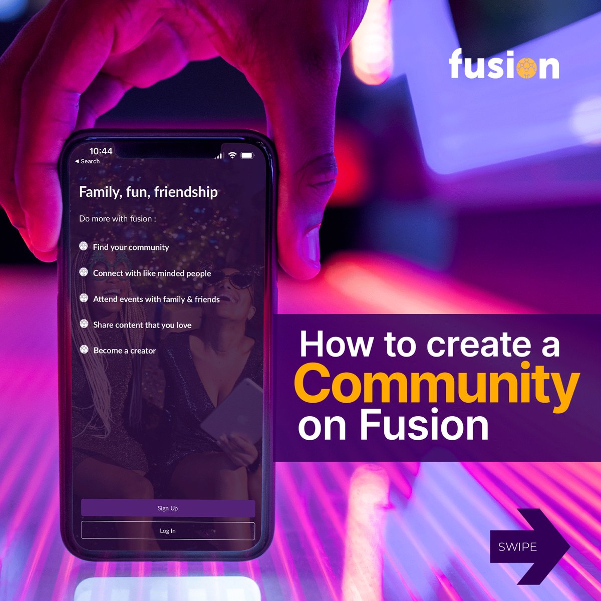 myfusionapp's tweet photo. Can't find a community that fits perfectly with all the things you care about?
On Fusion you have the freedom to create a community of your own interest, no matter how niche it is!
#myfusionapp #fusioncommunity #createyourcommunity #communitybuilding https://t.co/Z3PxtfO4qa