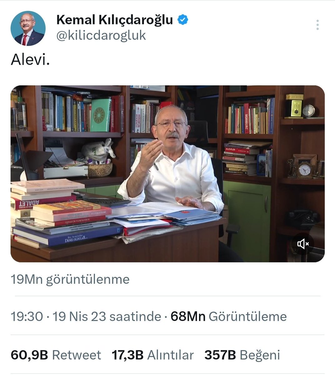 Bu videonun 19 milyon kez izlenmiş olması, önemli bir erişim verisi. Mukayese için, Sn. Recep Tayyip Erdoğan videolarının ortalama izlenme rakamı 5 milyon kez civarı. 19 milyon sayısına ulaşanın bu kadar birleştirici, umut veren ve iyiliğe övgü içeren bir video olması da olumlu.