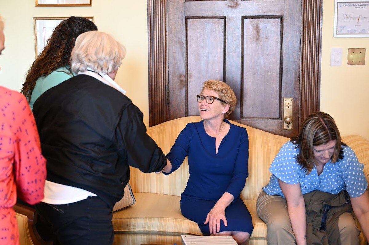 As women face the greatest threats to their autonomy in decades, I’m thankful for advocates like <a href="/NARAL/">Reproductive Freedom for All</a>. I met with them and military &amp; veteran organizations to make sure we can preserve reproductive care and implement sexual trauma reforms for those who are serving our country.