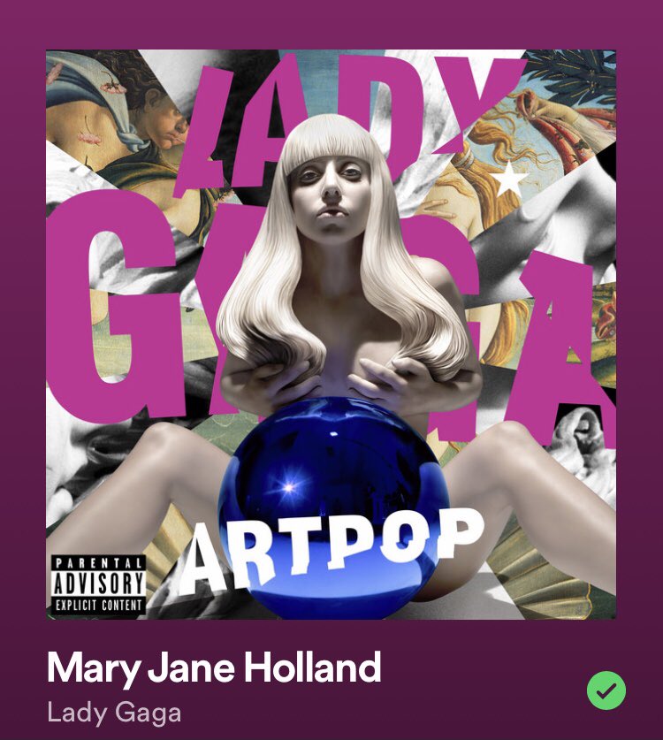 ididntwannaBme's tweet photo. Hoy es 4 de abril y se reproduce todo el día #MaryJaneHolland de mi amiga personal @ladygaga 

#420day https://t.co/DwFFMKkVEe