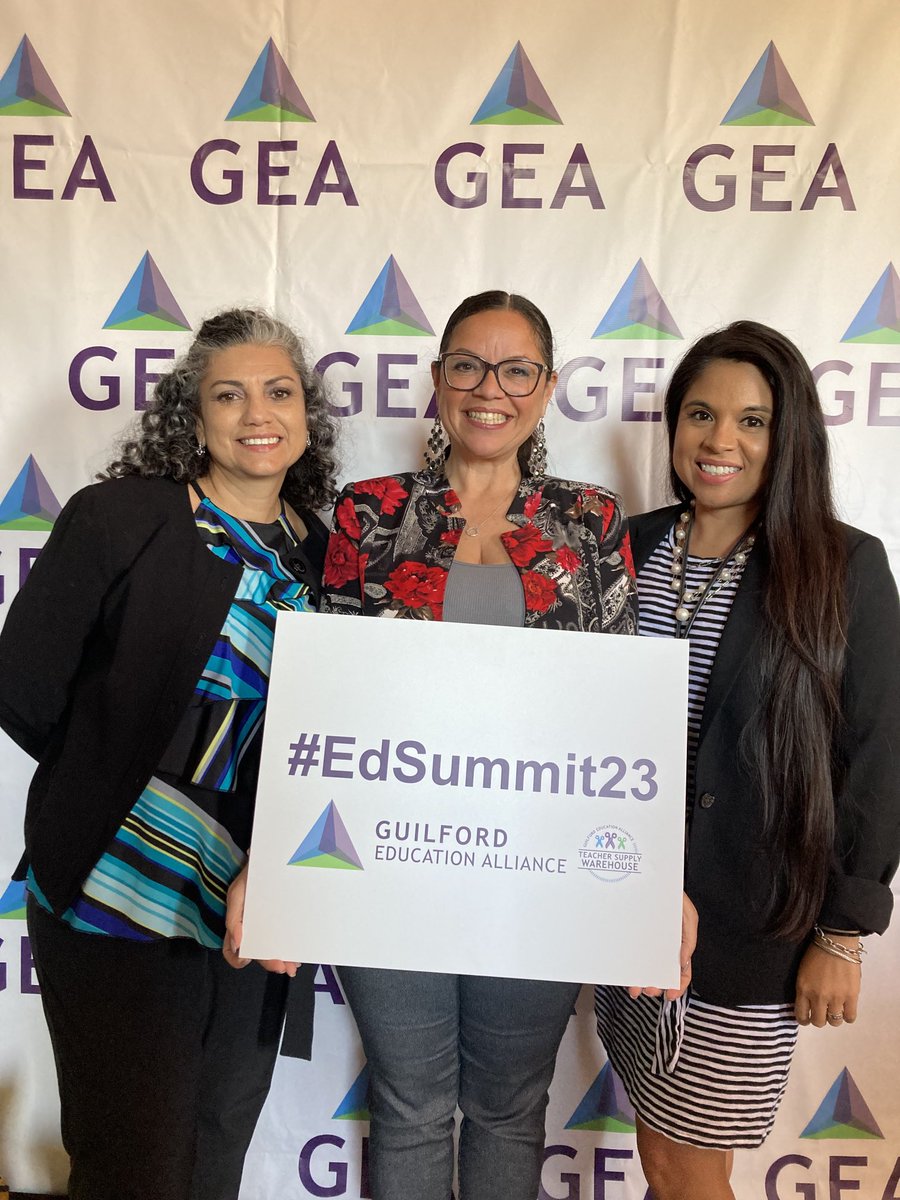 Great celebrations at this morning’s #EdSummit23 with ⁦<a href="/GCSchoolsNC/">Guilford Co. Schools</a>⁩. Love getting time with my #LatinasPoderosas ⁦<a href="/AJEPrincipal/">PrincipalBallesteros</a>⁩ Carla Ballesteros and ⁦<a href="/KirkmanPark/">Kirkman Park Elementary School</a>⁩ Principal Yajaira Owens 
#LatinasWhoLead #LeadHERship