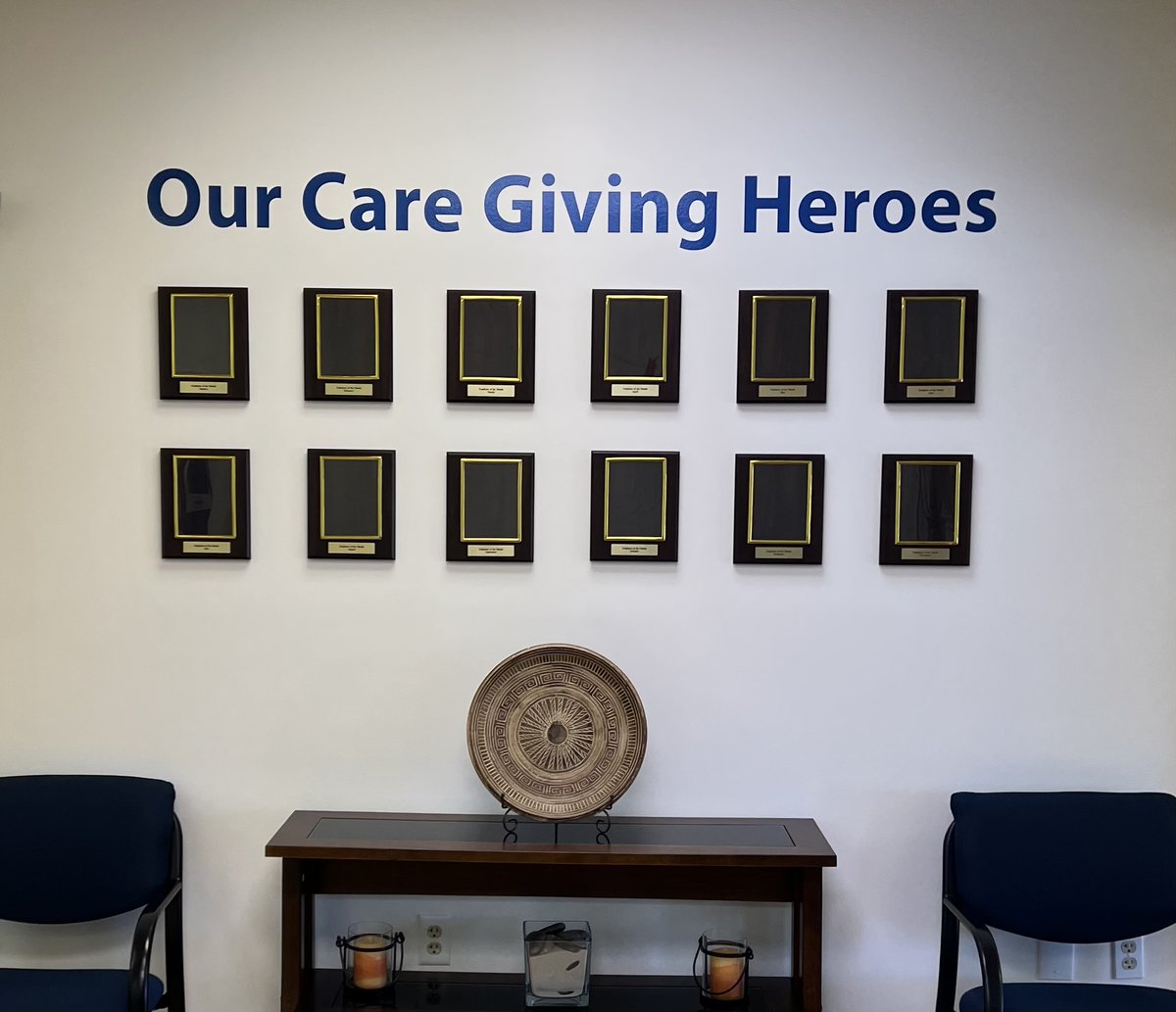 BSCfairfax's tweet photo. Each month one employee who exemplifies our core value to "Serve With Passion" is recognitionzed on the wall of #honor as our #EmployeeOfTheMonth. Would you like your name on our wall? Apply here: https://t.co/M8sdRTkS6M

#ServeWithPassion #HealthCareHeroes #Caregiving #HomeCare https://t.co/UGN9nyLaoT