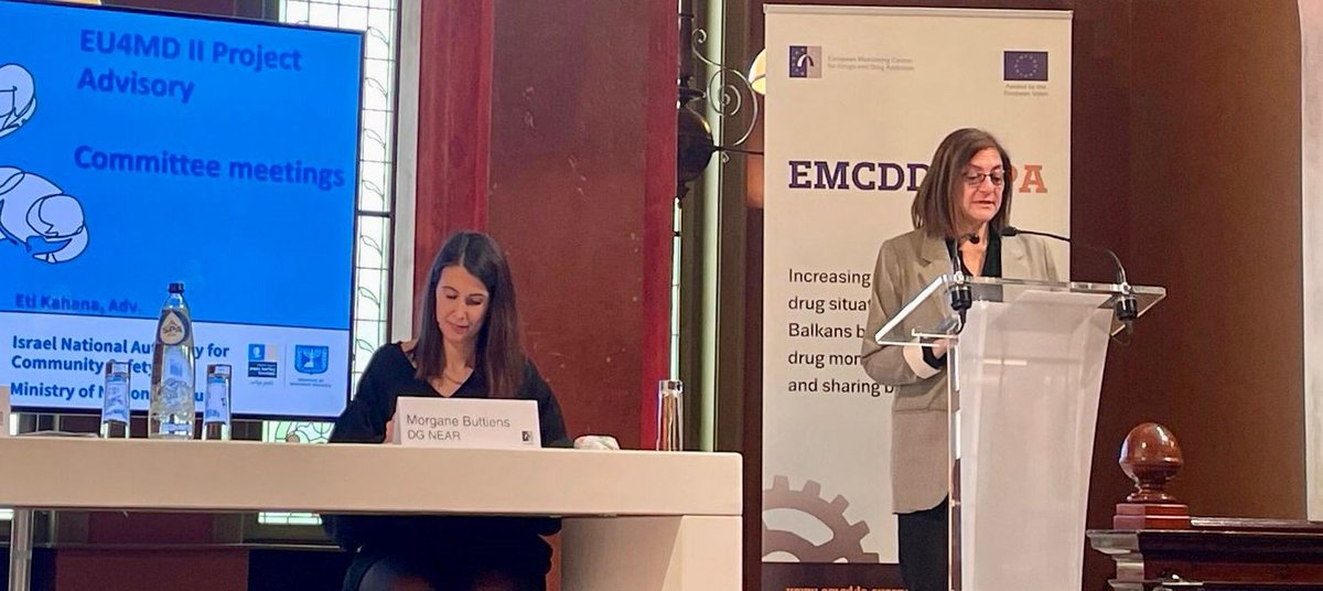 IsraelinEU's tweet photo. International partnerships are crucial when dealing with drug related health &amp; security challenges. 
@MOPSISRAEL shared best practices with regional stakeholders at @EMCDDA conference.
#EU4MD is an important project, looking forward to enhance our cooperation @eu_near  
#Israel https://t.co/WNydtYhj6g