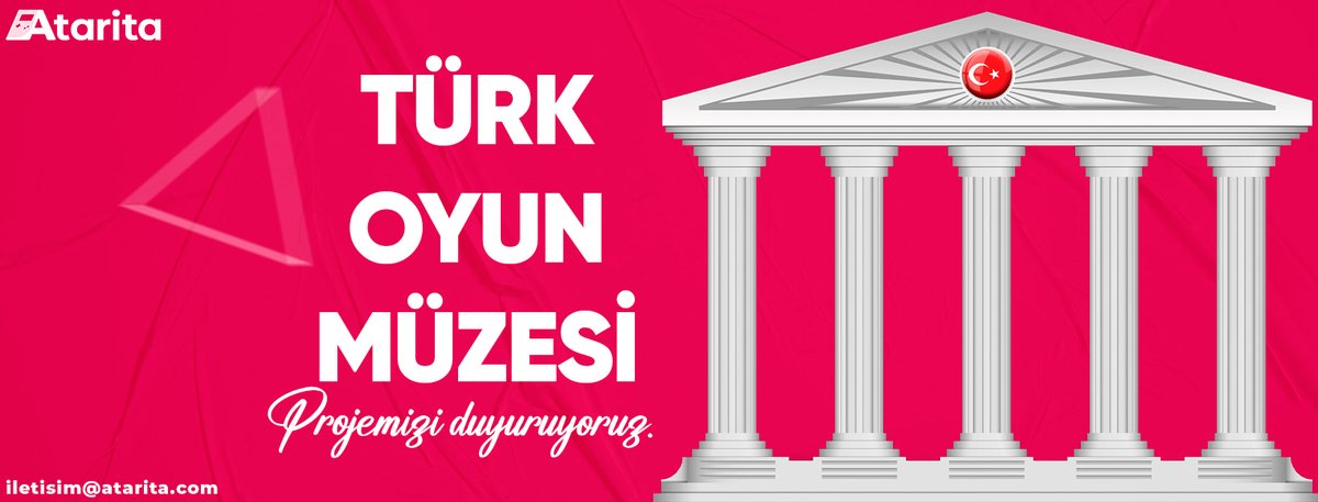 TÜM TÜRK OYUN SEKTÖRÜNE DUYURUMUZDUR 🚨

Atarita olarak, ülkemizin oyun sektörünün gelmiş geçmiş en büyük projelerinden bir tanesi olacak olan Türk Oyun Müzesi'ni duyuruyoruz! 🏛️

Şu anda yüzlerce Türk oyun geliştiricisi ve onlarca oyun şirketiyle iletişim hâlindeyiz. Türk oyun