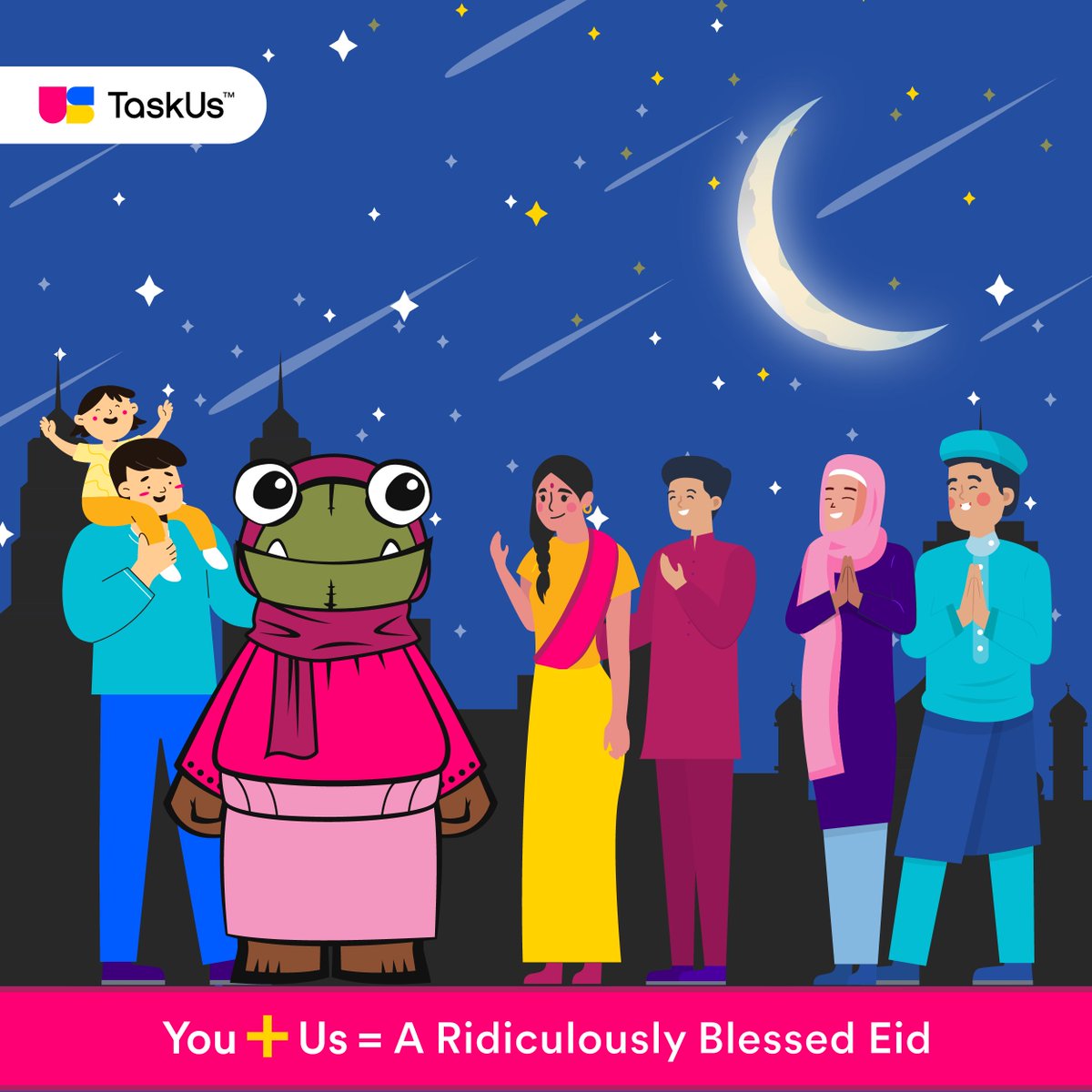 TaskUsIN's tweet photo. Eid Mubarak! Wishing you and your family peace, happiness, and prosperity! https://t.co/zHYbEWYX1x