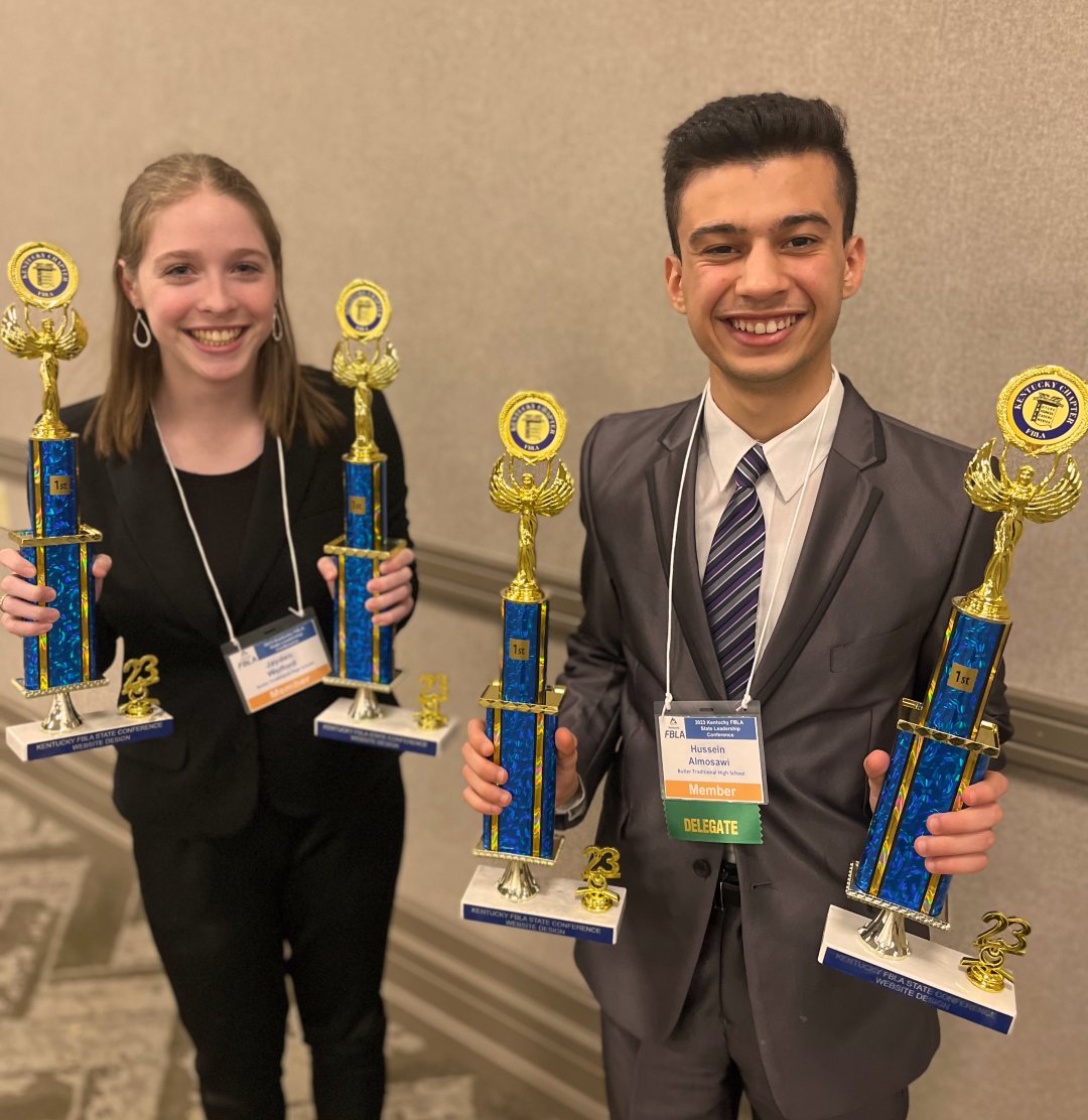 Congratulations to our students for winning 1st place in web design at the FBLA state competition.  Can't wait to compete at nationals in Atlanta in June.