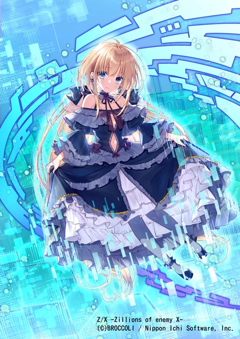 4月20日発売 TCG Z/X螺旋輪転編 #邂逅ワールドリンク にて『数理妖精"妹" ルナ』を描かせて頂きました 