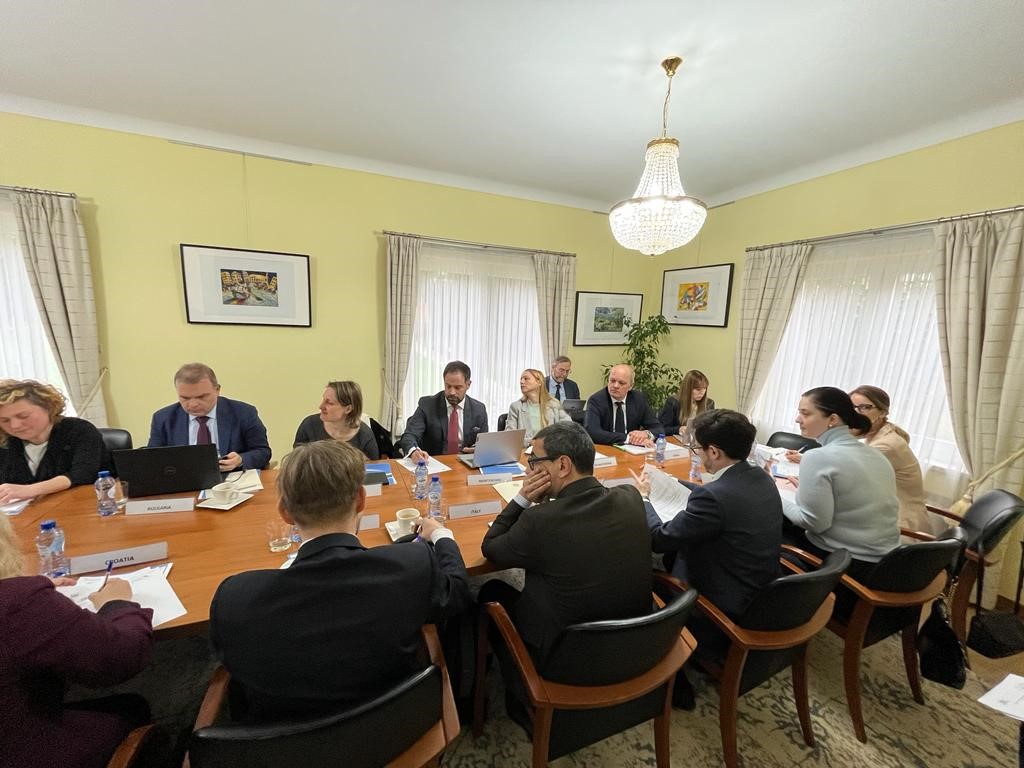 CEI_Secretariat's tweet photo. In Brussels 🇧🇪 at our Meeting of Committee of National Coordinators @ Mission of Republic of Moldova🇲🇩to the European Union.
#BridgingEurope
w/: #DGNEAR, @EU_Commission, @eu_eeas https://t.co/XtaeN4Bs1F