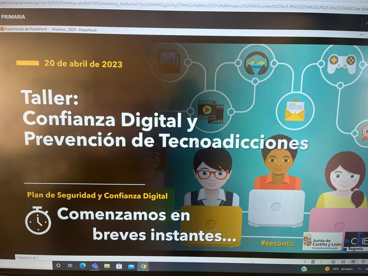 ceipsangil's tweet photo. El alumnado de 5° y 6° han participado en los talleres de “Confianza Digital y prevención de Tecnoadicciones” enmarcado en el plan de seguridad y confianza digital #centroseducacyl 
#ConfianzaDigital #Tecnoadicciones #compdigedu #SeconTIC #PSYCD @CDE_Segovia https://t.co/UObUKpvfCf