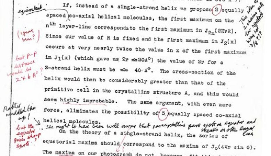 kingsmedicine's tweet photo. The relationship between Franklin and Maurice Wilkins wasn't always easy

"Since I reorganised my time... she no longer gets under my skin"

Wilkins would later pass a copy of Franklin's 'Photo 51' to James Watson, leading to the creation of an accurate DNA model

#Franklin #DNA https://t.co/Nfh774G2KT