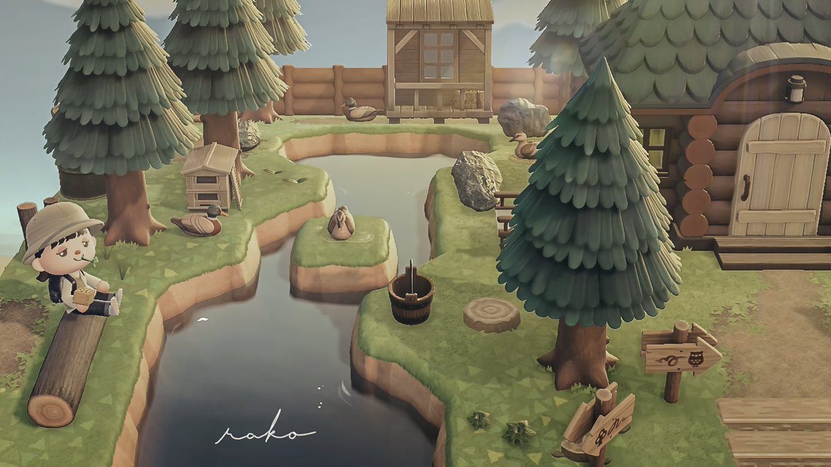 acnh_rako's tweet photo. 森の中にある丸太のお家🦆🪵🍃

#AnimalCrossing #ACNH #あつ森 
#あつ森写真部 #あつまれどうぶつの森 https://t.co/odLEN6vAm3