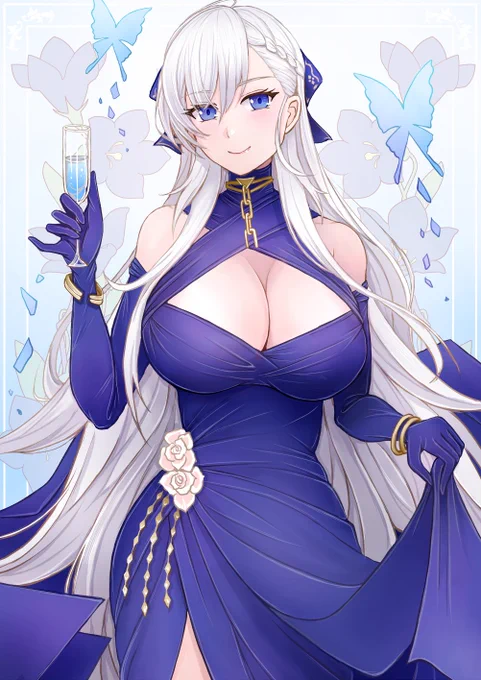 ベルファストかきました #アズールレーン 