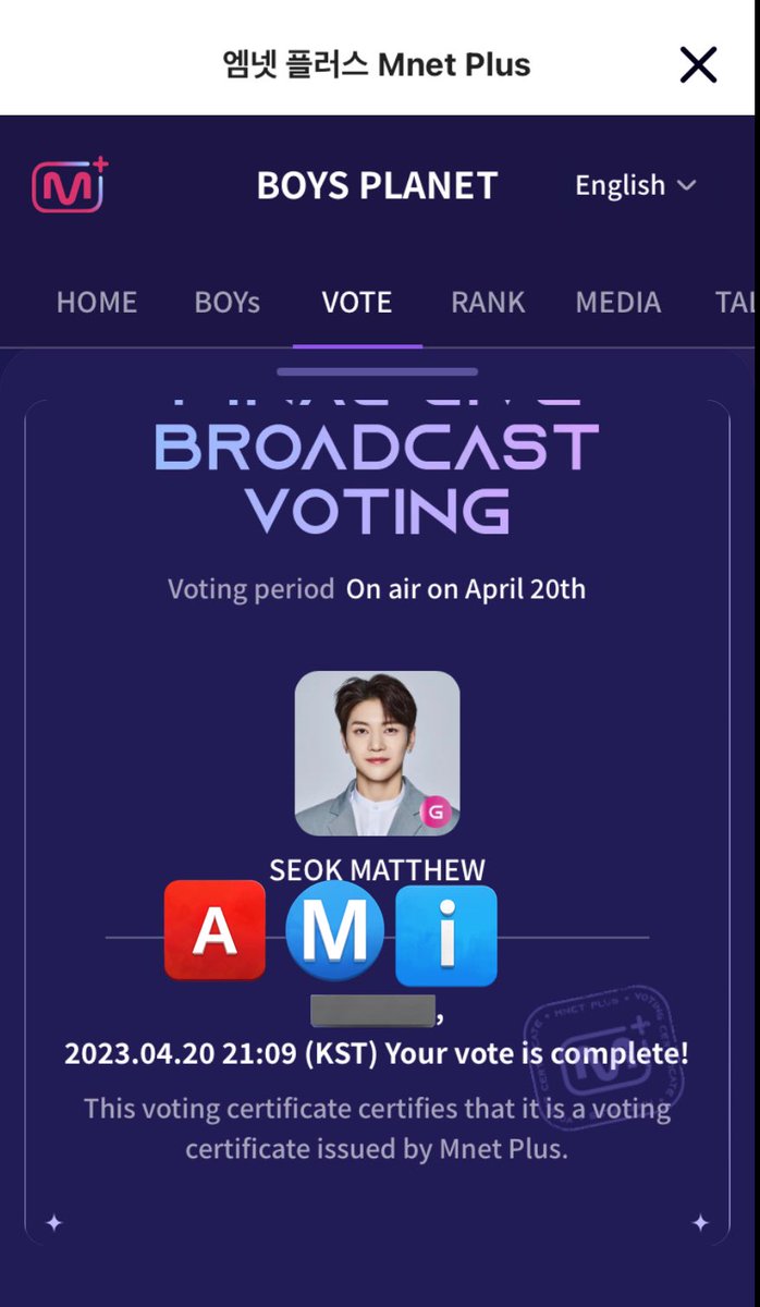 zbwoohyun's tweet photo. #iVoted #Matthew1Pick six last votes… let’s debut matthew 🫂 https://t.co/pUFJnTz93r